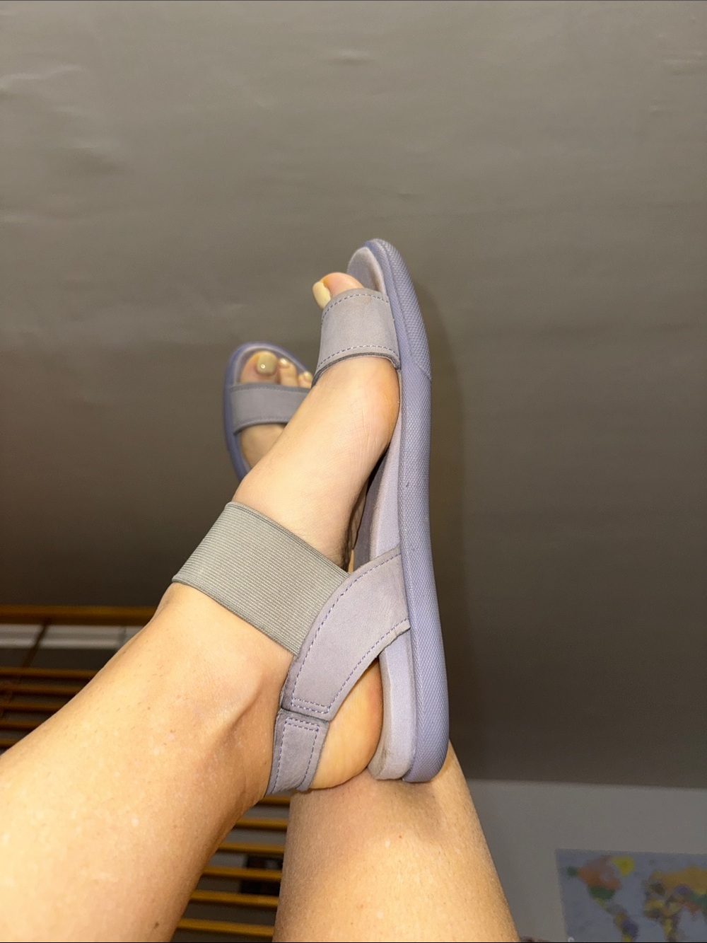 Women's ECCO 38 size Comfort Slide Sandals in Light Lavender - Unbranded